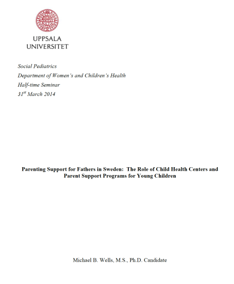 Parenting Support for Fathers in Sweden Half-time Jacka Pdf